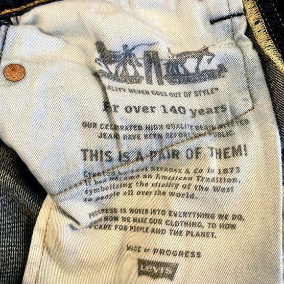 Levi's Men's 510 Jeans Skinny Fit Low Rise Stretch Denim Tapered Pants W28 L32 - Picture 11 of 14